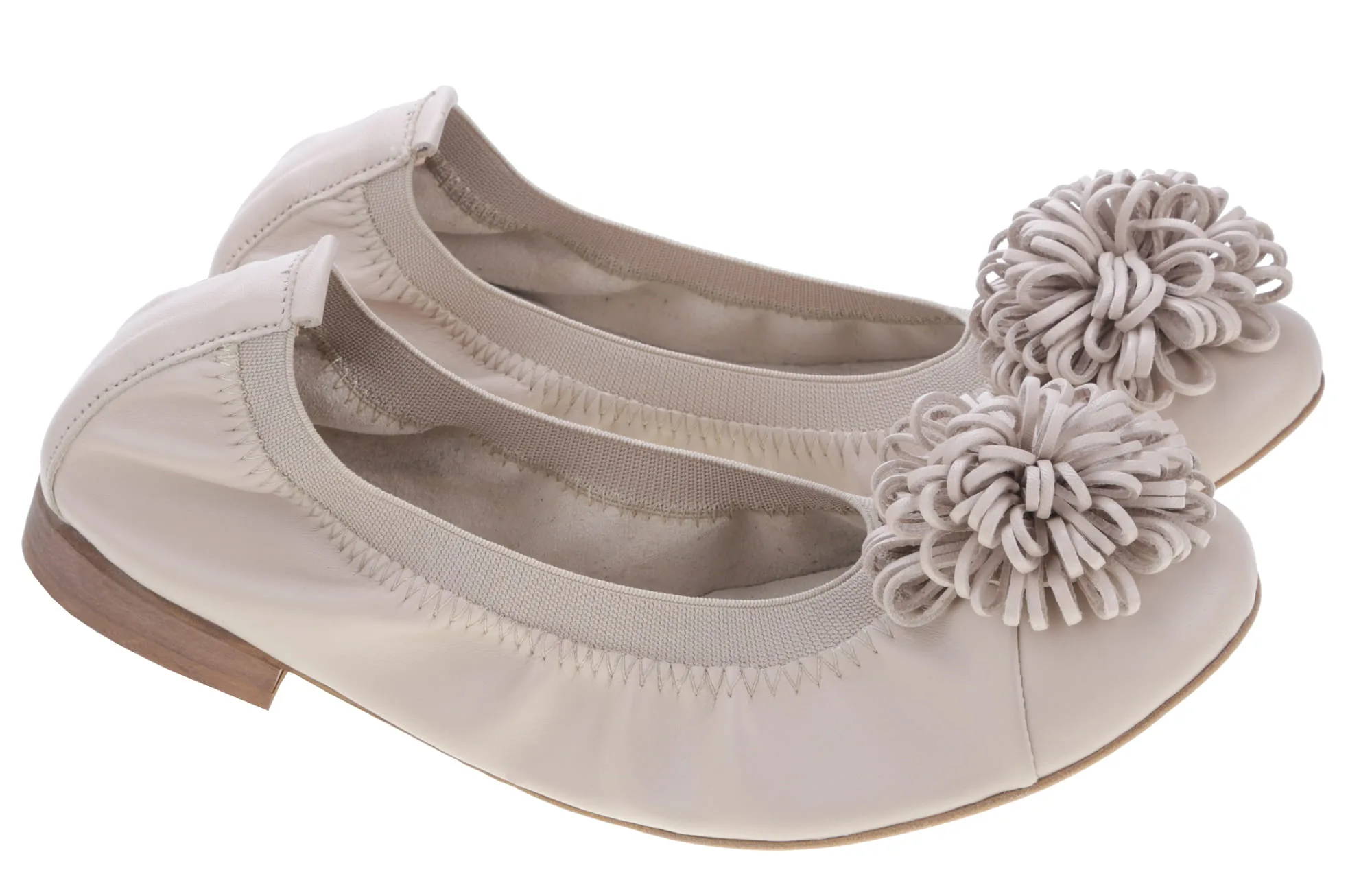 BALERINY SKÓRZANE W CIELISTYM BEŻU 07/60 P. - obrazek 2