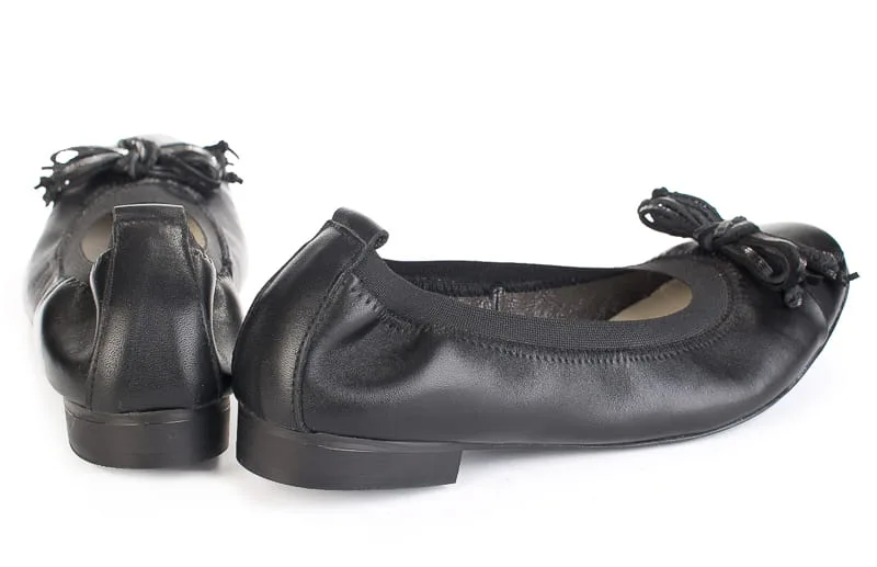 BALERINKI SKÓRZANE W CZERNI 07/62 CZ. - obrazek 5
